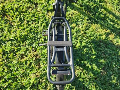 25 kg carry capacity rear rack and elastic for Rilu Nomad