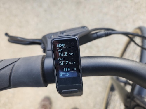 Max. speed reached with Auren EV V4 e-bike Max. speed reached with Auren EV V4 e-bike